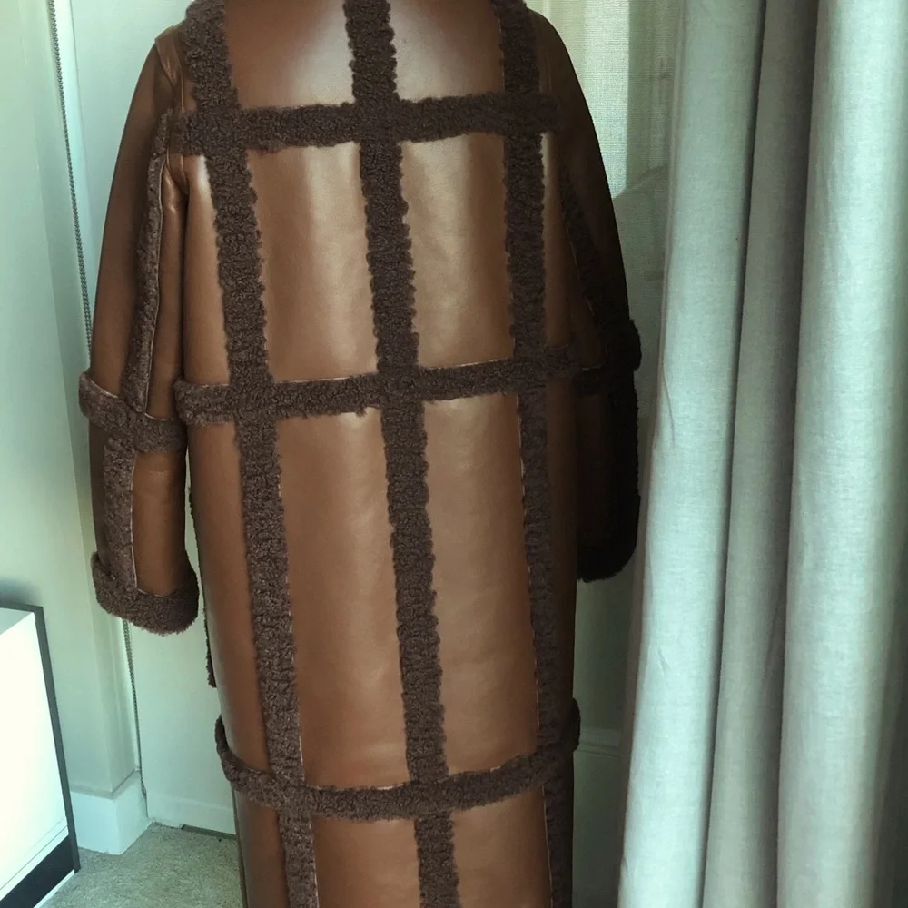 Stand Studio Brown Long Coat - Picture 5 of 8